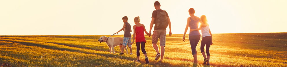 Family walking 